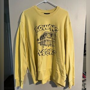 Rowing Blazers Graphic Yellow Crewneck Sweater
